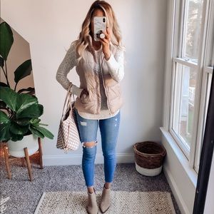 Mauve Pink Puffer Vest